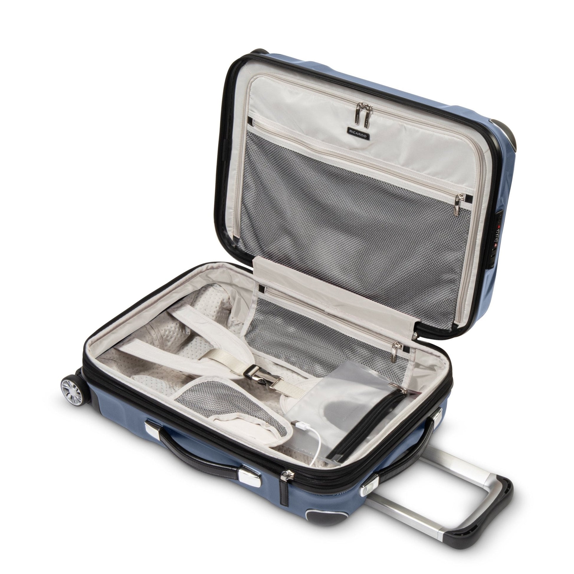 Ricardo Beverly Hills Rodeo Drive 2.0 Hardside Carry-On Expandable Spinner - Arctic Blue