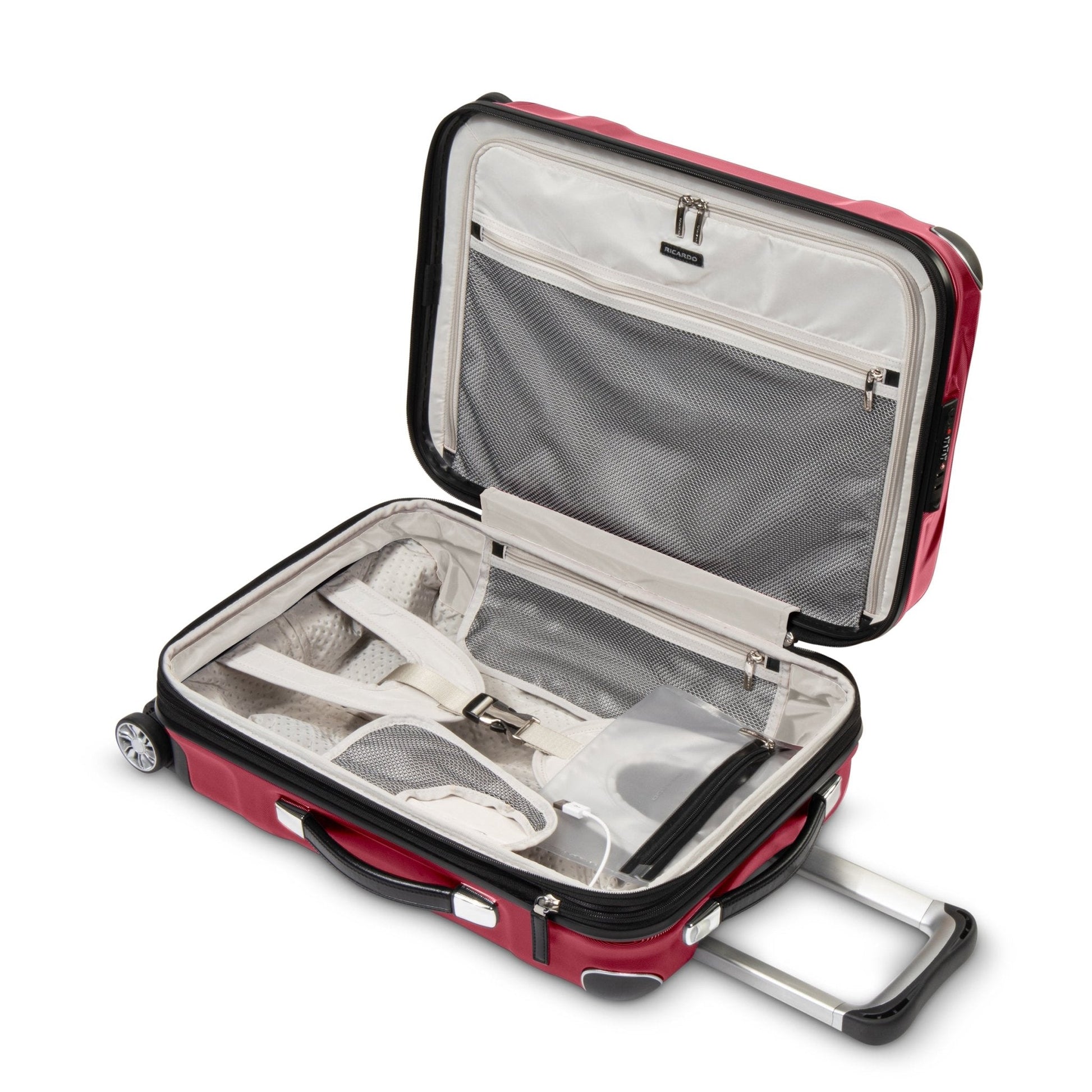 Ricardo Beverly Hills Rodeo Drive 2.0 Hardside Carry-On Expandable Spinner - Crimson Red