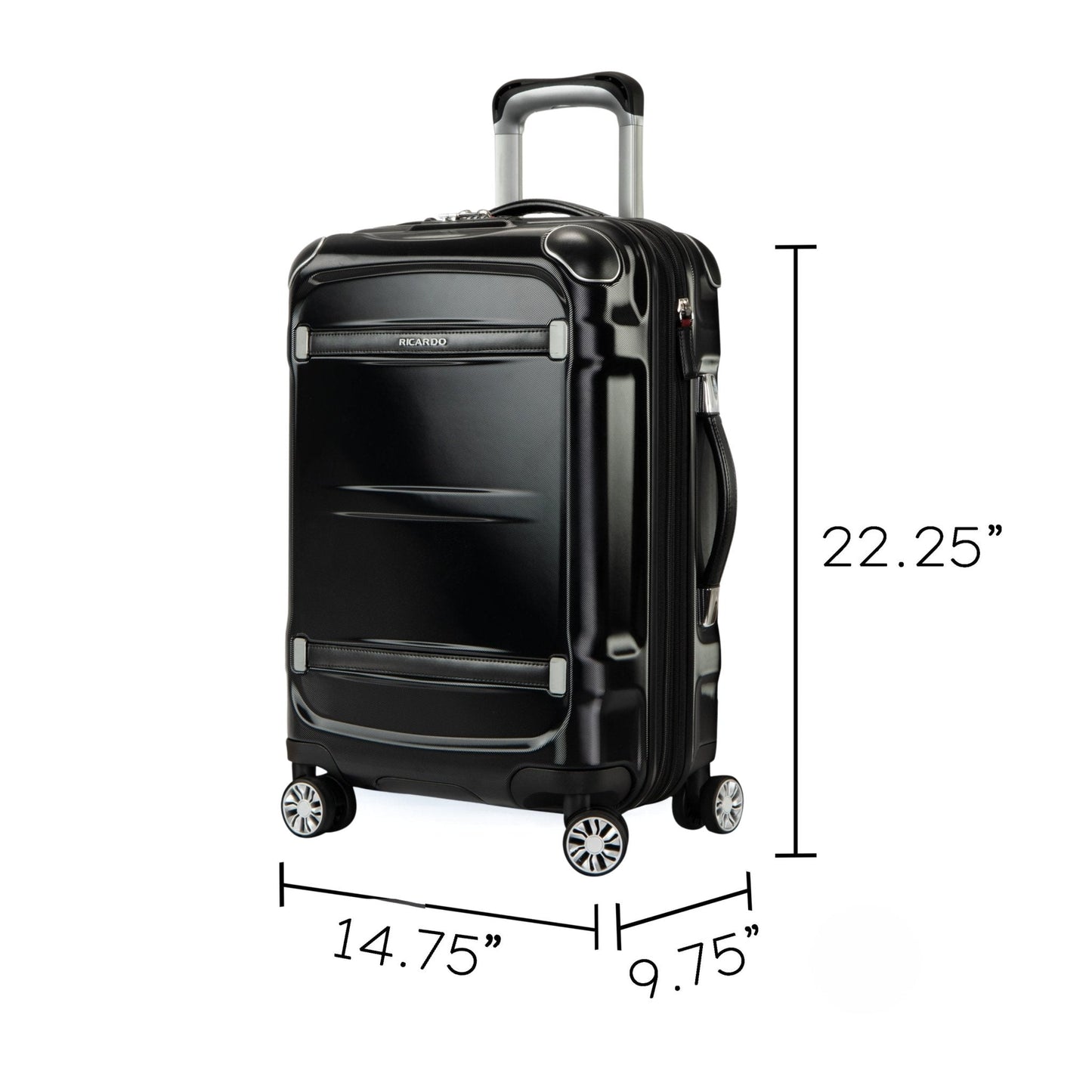 Ricardo Beverly Hills Rodeo Drive 2.0 Hardside Carry-On Expandable Spinner - Black