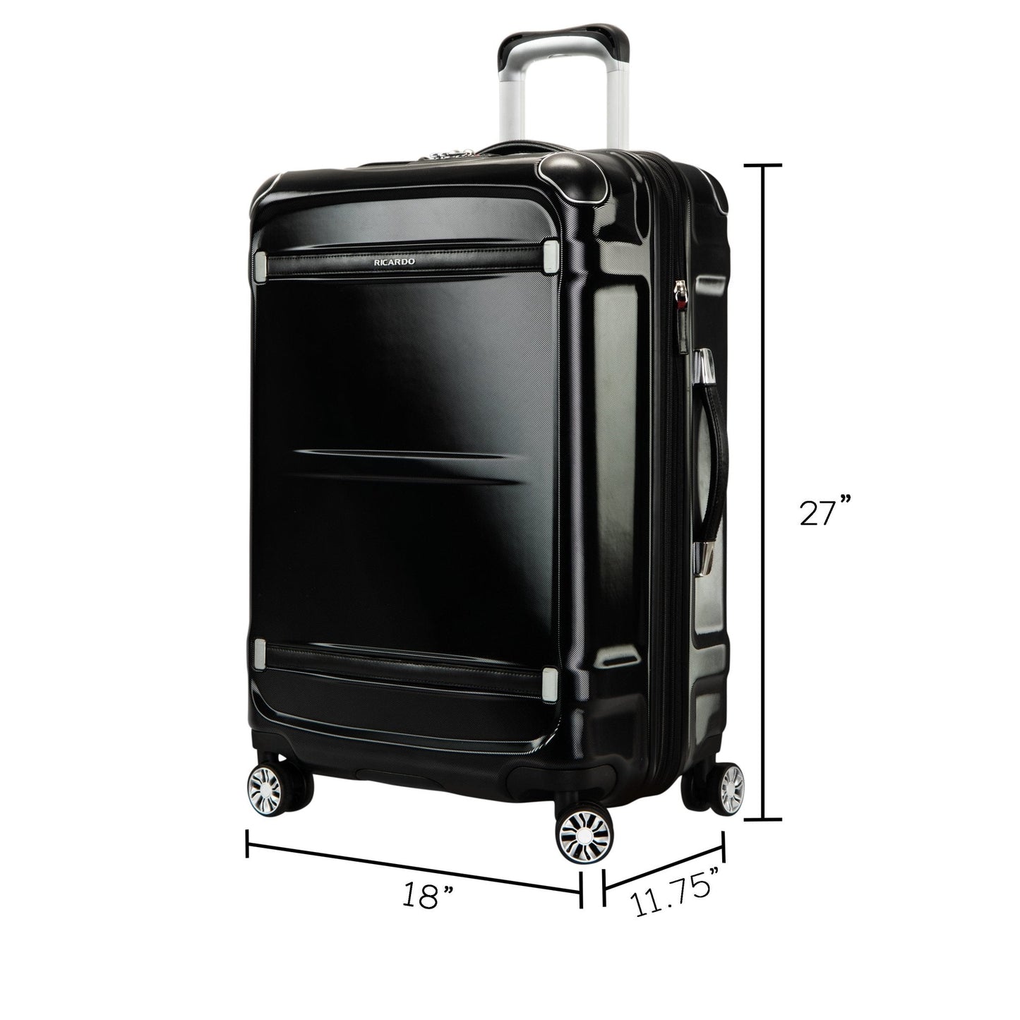 Ricardo Beverly Hills Rodeo Drive 2.0 Hardside Medium Check-In Expandable Spinner - Black